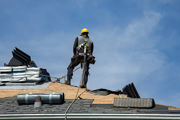 Professional Emergency Roof Repair technician working in Heiskell, TN